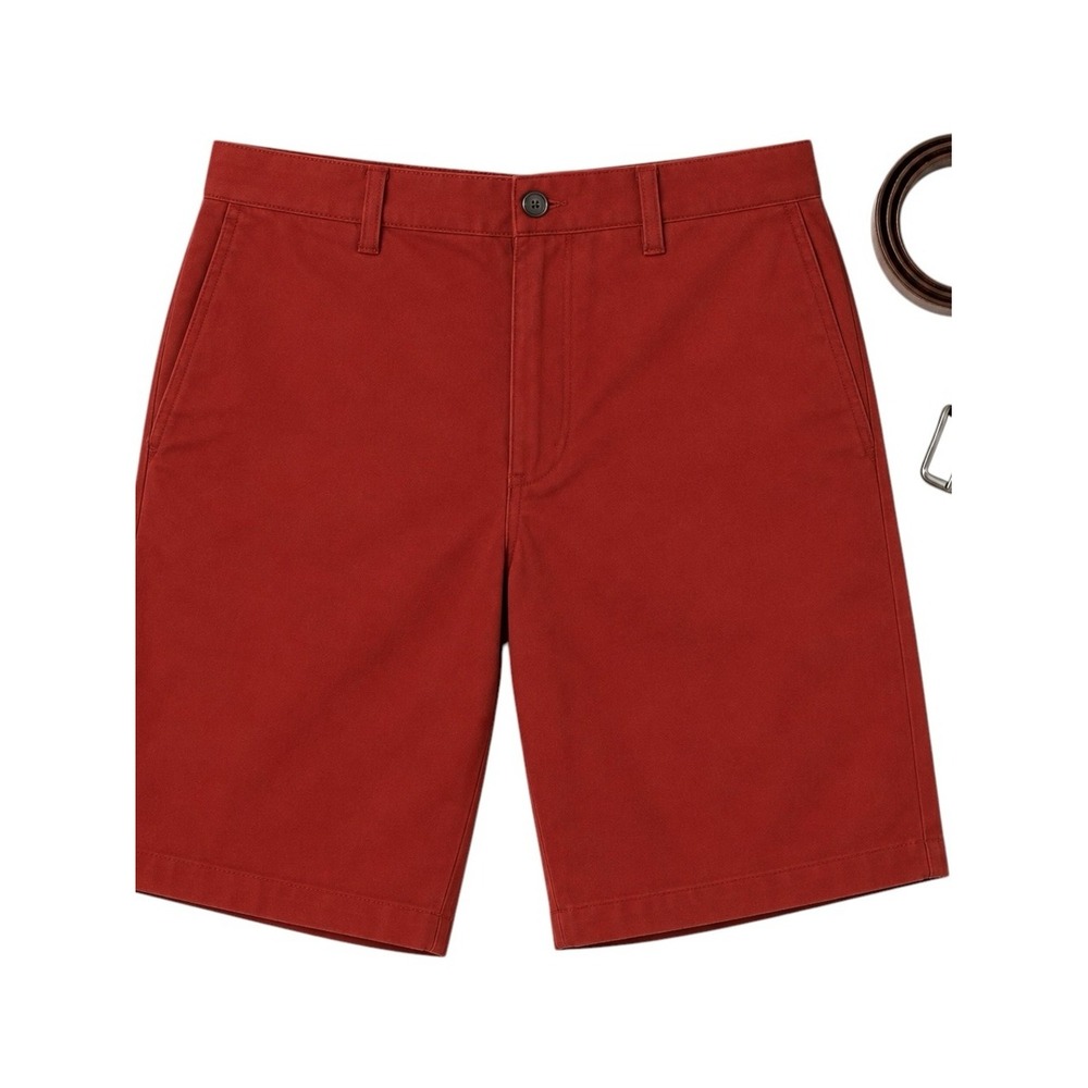 Gap Khakis Men's Red Chino Shorts Relaxed Fit Size 40 Summer Casual Missing Loop
